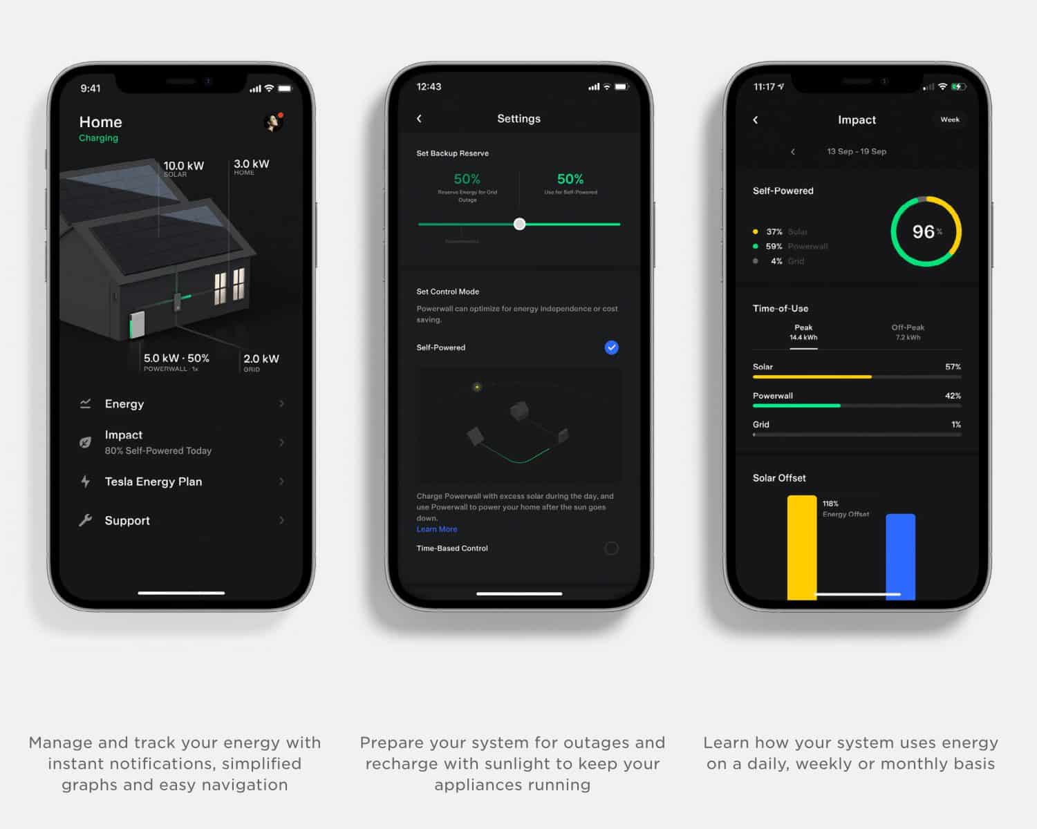 Tesla Powerwall app — monitor and control your energy